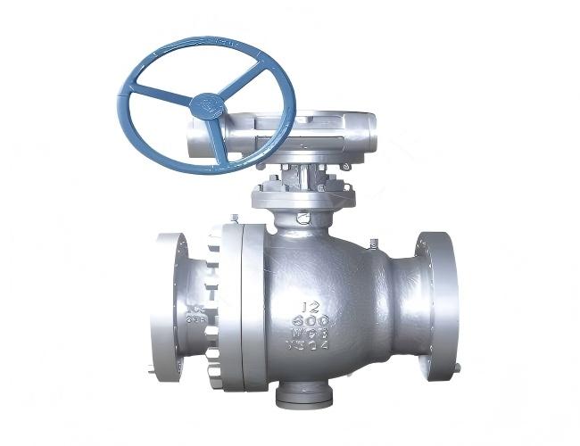 Flange-mounted Worm Gear Fixed Ball Valve