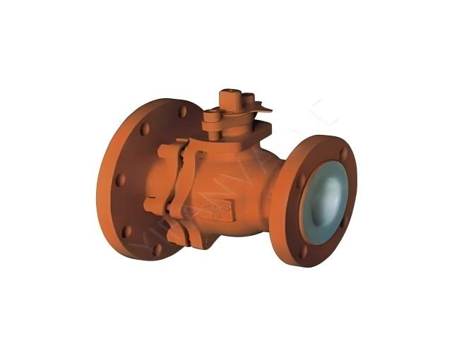 Flange-connected Discharge Ball Valve (Fully Lined)