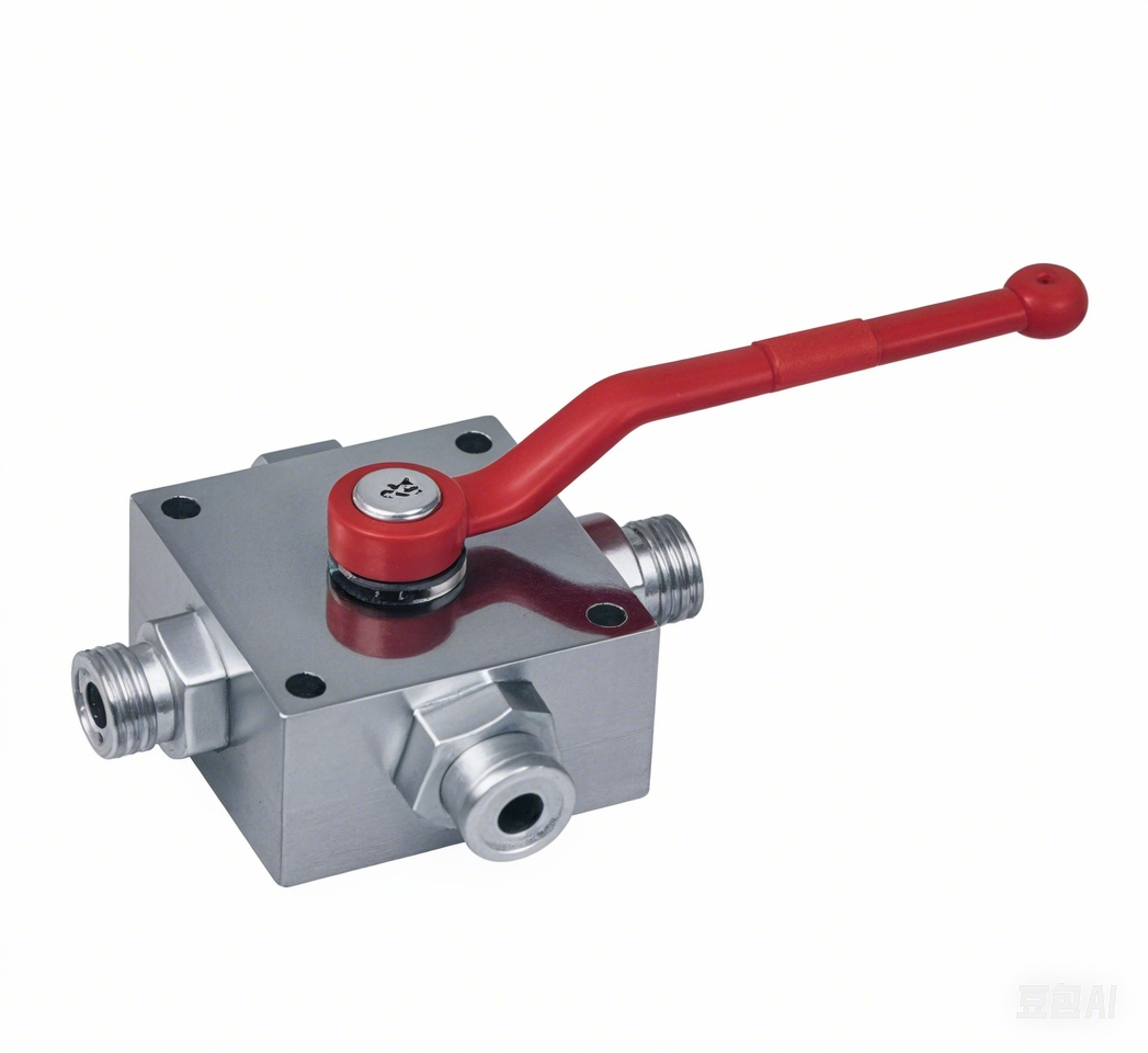 High-pressure three-way ball core stop valve