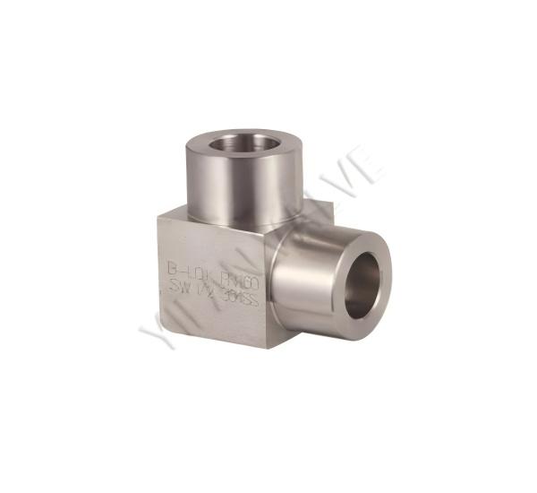 Socket-welding elbow joint