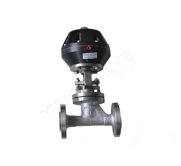 Pneumatic globe valve (GEMÜ style)
