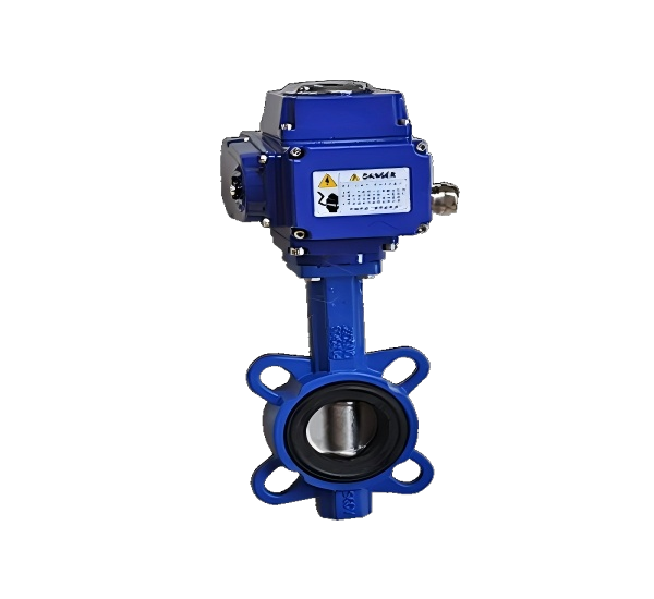Electric wafer soft-sealed butterfly valve