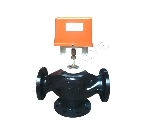 Electric three-way valve