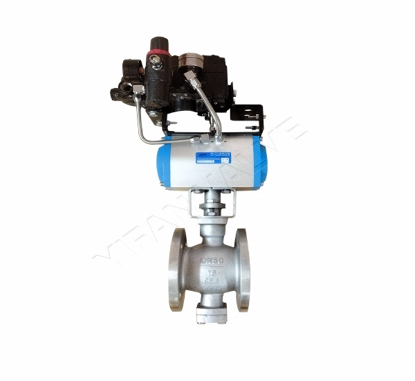 Pneumatic V - type ball valve