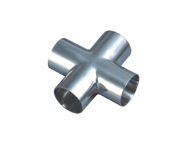 Sanitary grade welded cross