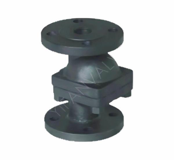 Vertical free floating ball steam trap
