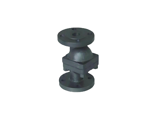 Vertical free floating ball steam trap