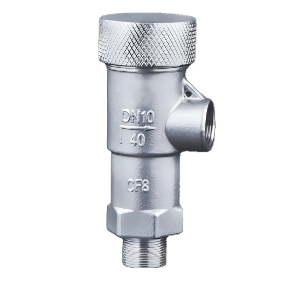 Low-temperature slightly-open safety valve (internal thread at the outlet)