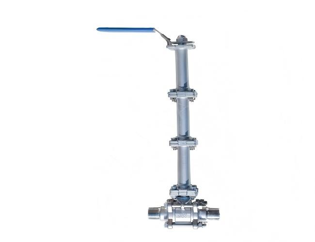 Three-piece Ball Valve with External Thread and Extended Stem