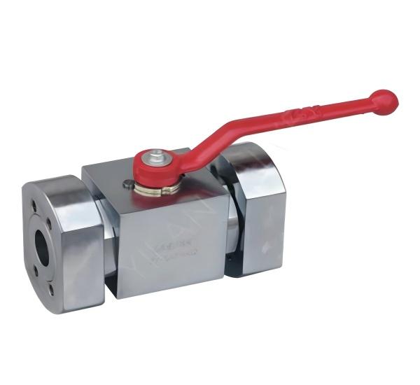 High-pressure flange ball valve