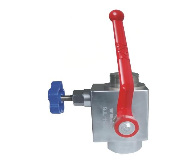 Special globe valve for accumulator