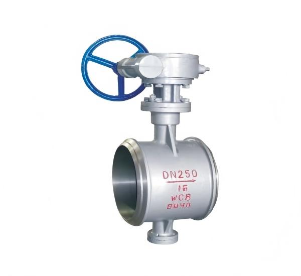 Butt-welding connection butterfly valve