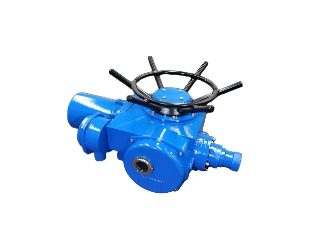 Z-type electric actuator with iron shell