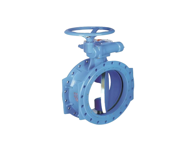 Double Eccentric Flanged Worm Gear Butterfly Valve