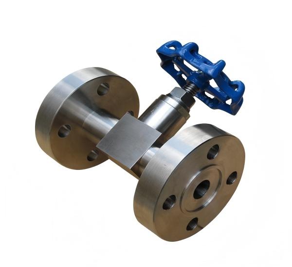 Flange needle valve