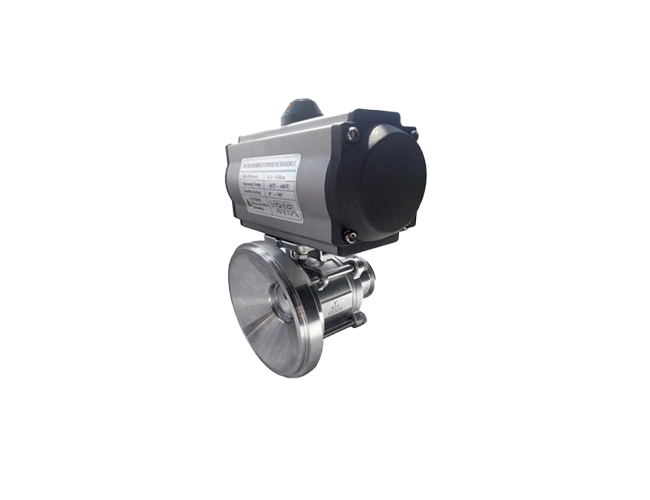 Pneumatic full port tank bottom ball valve