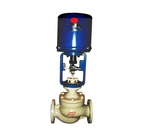 Electric single-seat sleeve control valve