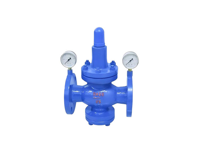 Pressure Reducing Valve with Pressure Gauge for Liquid Use