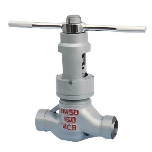 Buttwelded straight-through globe throttle valve