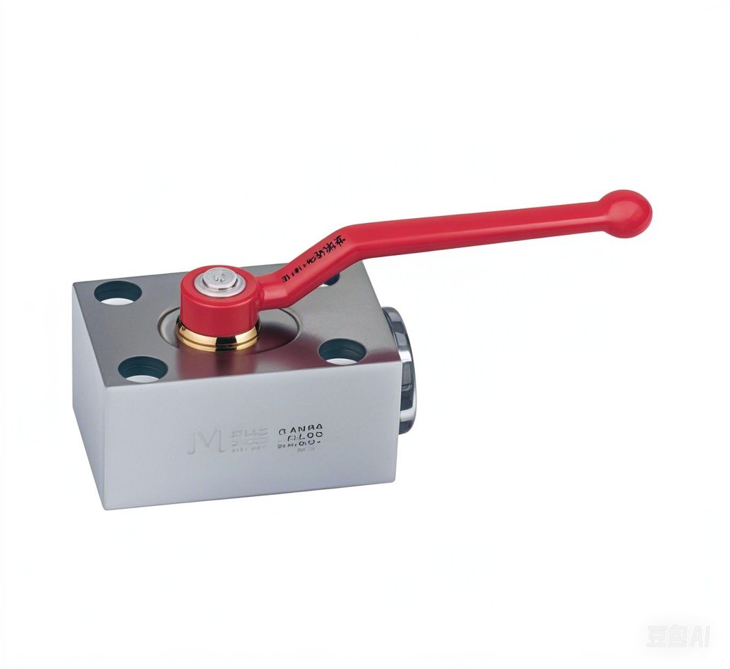 High-pressure plate-type ball valve