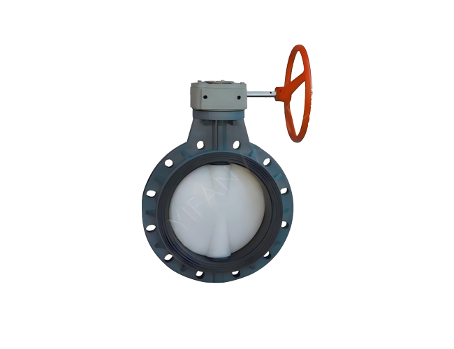 All-plastic Turbine Wafer Type Butterfly Valve