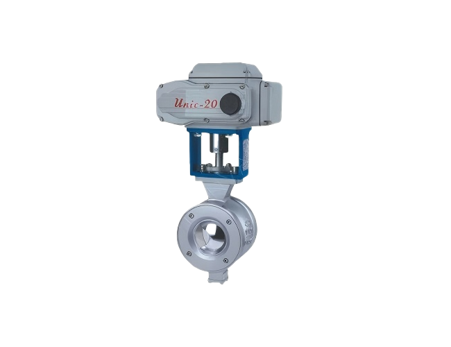 Flange-mounted Electric V-type Ball Valve