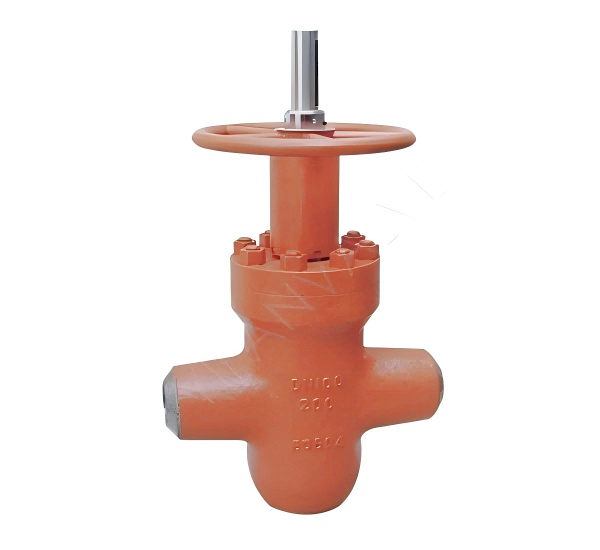 High-pressure butt-welding flat gate valve